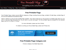 Tablet Screenshot of free-printable-flags.com